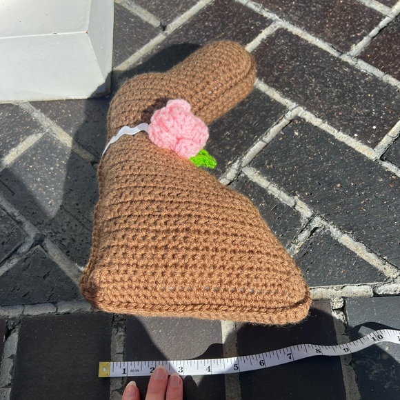Hand Crocheted Chocolate Easter Bunny Plushie Stuffed Anima Decor! - Picture 17 of 17
